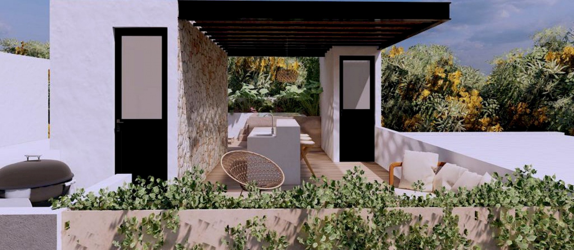 Townhouse en Sabbia Temozón, mod. Plus