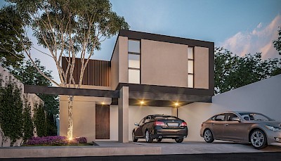 Residencia en Praderas del Mayab, mod. Zafiro