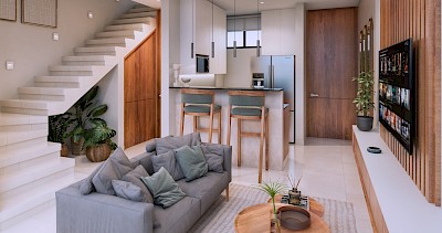 Departamentos en Miró Temozón, mod. Vista