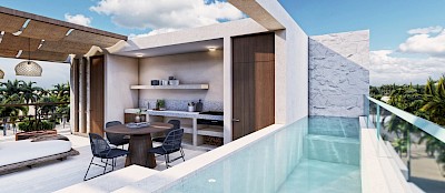 Townhouses en Zyan, Chelém