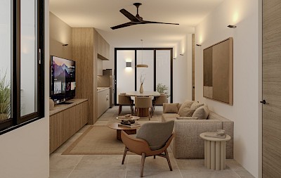 Departamento en TIAM Temozón, mod. I