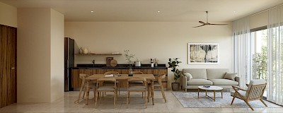 Departamento en Plantar Dzityá, mod. Semilla