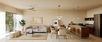 Departamento en Plantar Dzityá, mod. Frutos