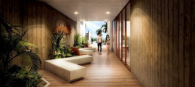 Departamento en Petén D´Arenas, Telchac, mod. Océano