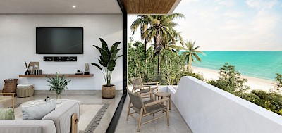 Departamento en Blancamar Telchac, mod. 2 hab