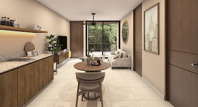 Departamento en Caney, mod. 1 habitación