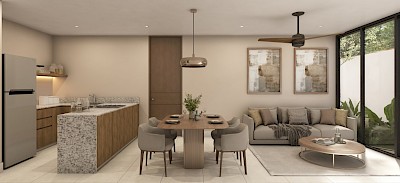 Departamento en Caney, mod. 2 habitaciones