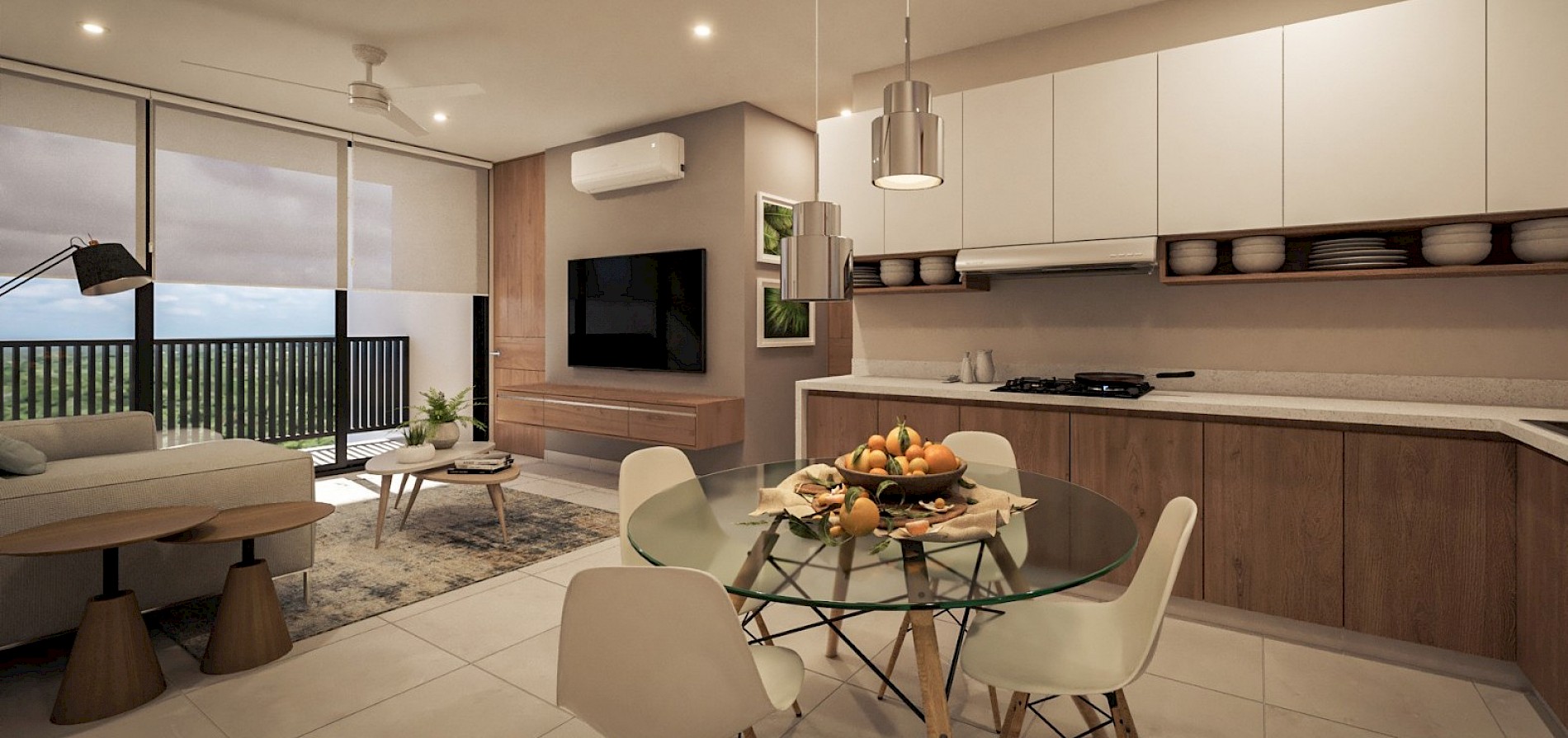 Departamento en Moratia Cholul, mod. 2 habs