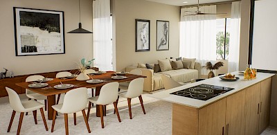 Departamento en Pájaro en Piedra, mod. Livo 126