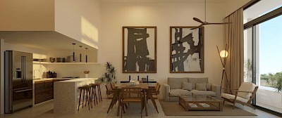 Penthouse en Dorada Chicxulub, mod. 3 hab