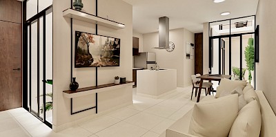 Departamentos en Ávita Chuburná, mod. B