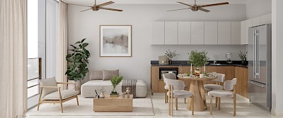 Departamento en Covalia Temozón, mod. A - 1 hab