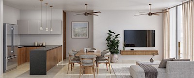 Departamento en Covalia Temozón, mod. B1 - 2 hab