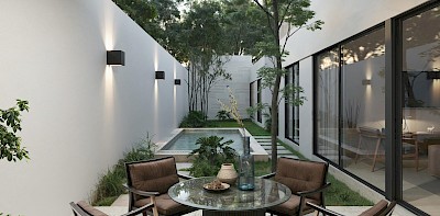 Residencia en Adana Xcanatún, mod. S1