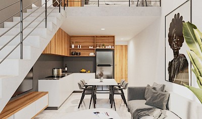 Departamento en Malta Temozón, mod. Loft A