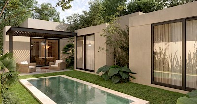 Residencia en Oviedo Cholul, mod. Maja