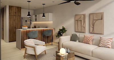 Departamento en Nikora - Fulgora Dzityá, mod. 2 hab