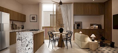 Departamento en Huna Cholul, mod. Plus