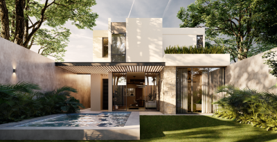 Residencias en Zenara en Xcanatún, mod. Atessa