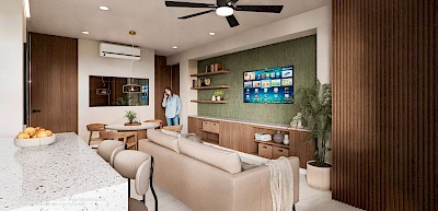 Departamento en Northe24 Montecristo, mod. B1 Flex Lock Off