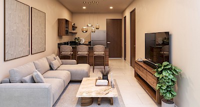 Departamento en Ozalia Temozón, mod. 1 hab