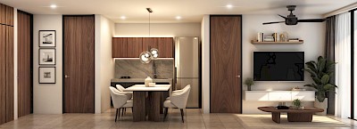 Departamento en Novanta Dzityá, mod. C