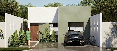 Casa en Azura Conkal, mod. 1 planta