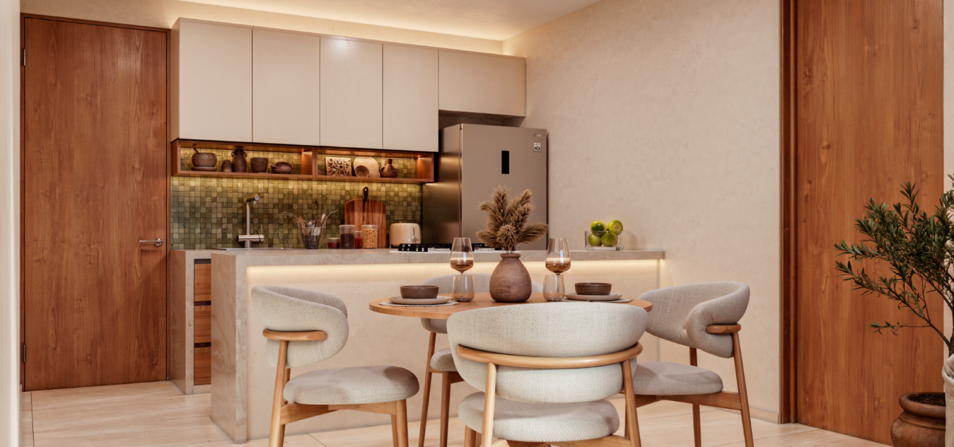 Departamento en Bahía - San Benito, mod. 2 hab