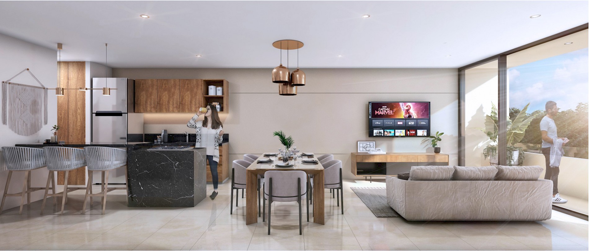 Departamento en Hispana, mod. Duplex