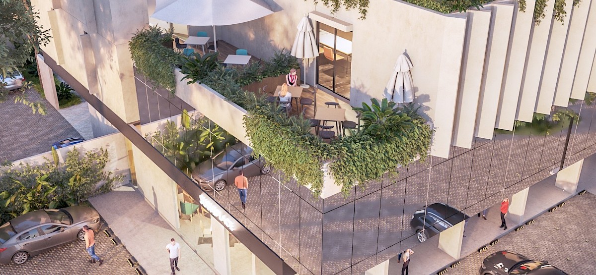 Departamento en Mira, mod. Terraza 1