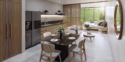 Departamento en Erudita, mod. Single Garden